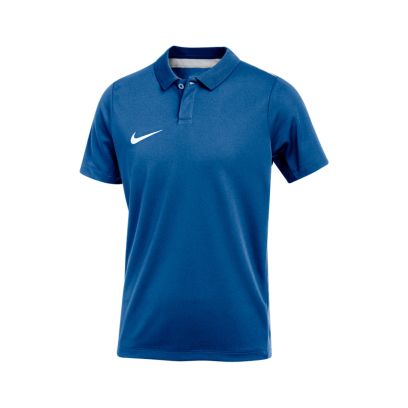 Polo Nike Academy Pro Bleu Royal & Blanc pour enfant