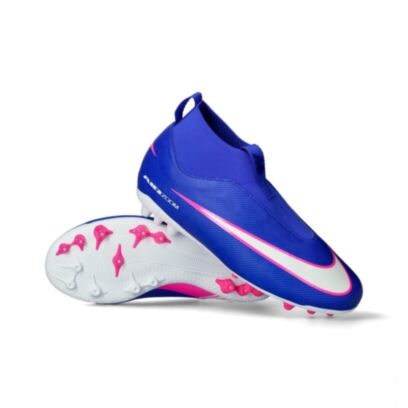 Chaussures de football Nike Mercurial Superfly 10 Academy AG Bleu Foncé pour enfant