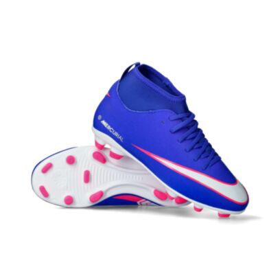 Chaussures de football Nike Mercurial Superfly 10 Club FG Bleu Foncé pour enfant