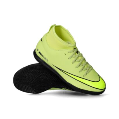 Chaussures de futsal Nike Mercurial Superfly 10 Jaune & Vert pour enfant
