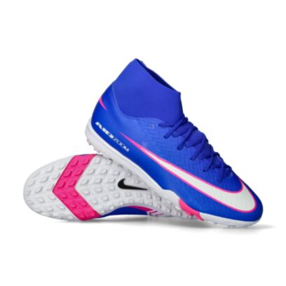 Chaussures de football Nike Mercurial Superfly 10 Academy TF Bleu Foncé