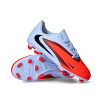 Chaussures de football Nike Phantom 6 Club FG Bleu & Rouge pour enfant