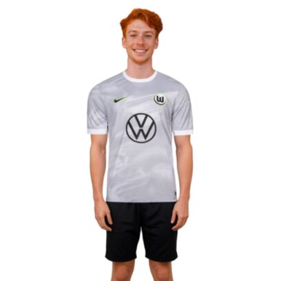 Maillot Nike Vfl Wolfsburg Gris