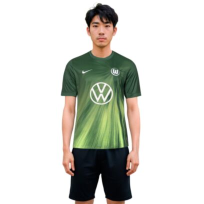 Maillot Nike Vfl Wolfsburg Vert