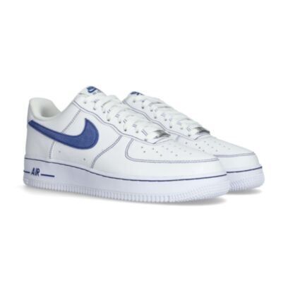 Air Force 1 07 Lv8 - White-Deep Royal Blue