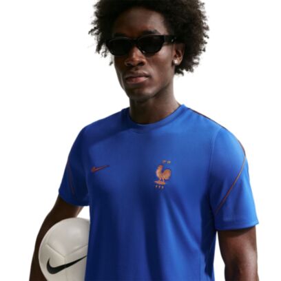 Maillot de football Nike France Bleu Foncé
