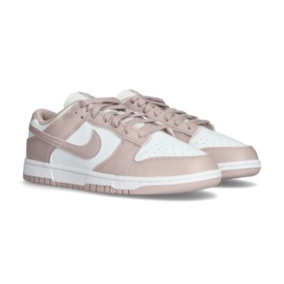 Chaussures Nike Dunk Low Blanc & Rose pour femme
