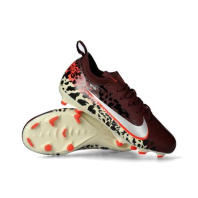 Chaussures de football Nike Mercurial Vapor 16 Academy FG Bordeaux & Beige pour enfant