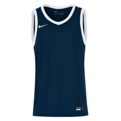 Maillot de basket Nike Team 25 Bleu Marine & Blanc pour enfant