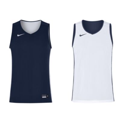 Maillot de basket reversible Nike Team 25 Bleu Marine & Blanc pour homme