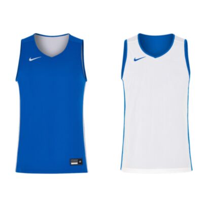 Maillot de basket reversible Nike Team 25 Bleu Royal & Blanc pour enfant