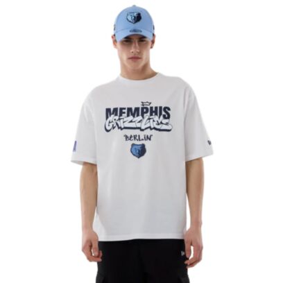 T-shirt New Era Memphis Grizzlies Blanc pour homme