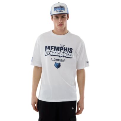 T-shirt New Era Memphis Grizzlies Blanc pour homme