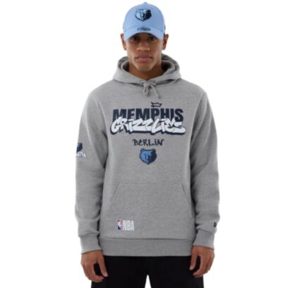 Sweat-shirt New Era Memphis Grizzlies Gris pour homme