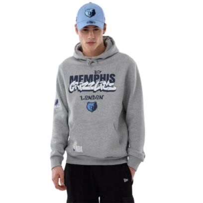 Sweat-shirt New Era Memphis Grizzlies Gris pour homme