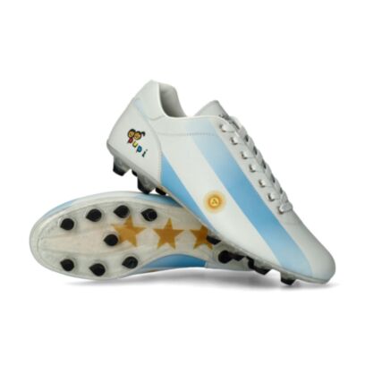 Chaussures de football Pantofola d´Oro Lazzarini SL x Pupi Pro FG Bleu & Blanc