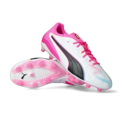 Chaussures de football Puma King 20 Pro FG Blanc