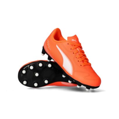 Chaussures de football Puma Vitoria II - FG Orange pour enfant