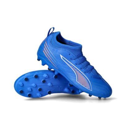Chaussures de football Puma Ultra 6 Match MG Bleu pour enfant