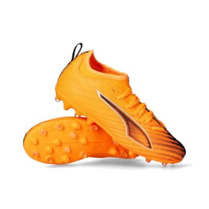 Chaussures de football Puma Ultra 6 Match MG Orange pour enfant