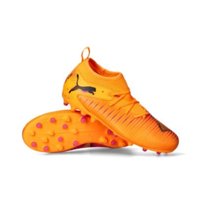Chaussures de football Puma Future 8 Match MG Orange pour enfant