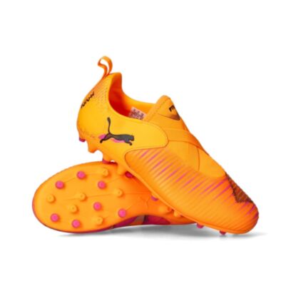 Chaussures de football Puma Future 8 Match MG Orange pour enfant