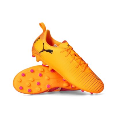 Chaussures de football Puma Future 8 Play MG Orange pour enfant