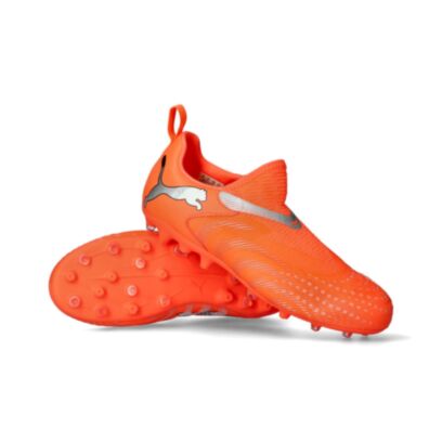 Chaussures de football Puma Future 9 Match FG/MG Rouge pour enfant