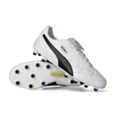 Chaussures de football Puma King Top Pro FG Blanc