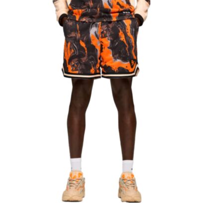 Short Puma La Francé Orange & Noir pour homme