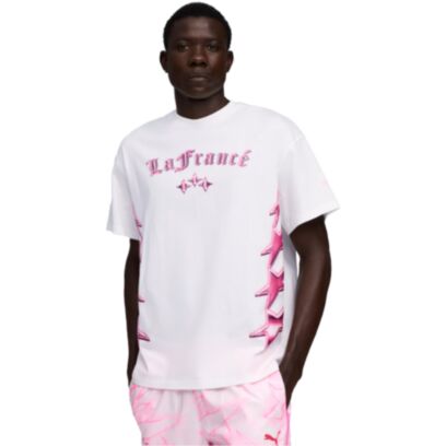 T-shirt Puma La Francé Blanc & Rose
