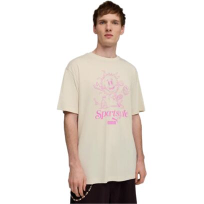T-shirt Puma Graphic Beige
