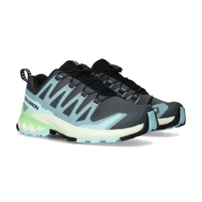 Chaussures de trail Salomon XA Pro 3D V9 Gris & Turquoise pour femme