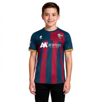 Maillot Soka Sd Huesca Bleu Foncé & Bordeaux pour enfant