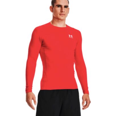 Maillot Under Armour Heatgear Rouge pour homme