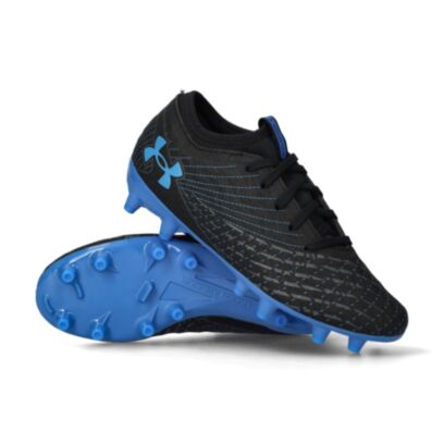Chaussures de football Under Armour Magnetico Select FG Noir pour enfant