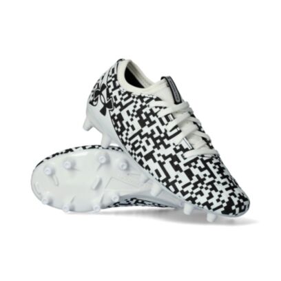 Chaussures de football Under Armour Magnetico Select FG Blanc & Noir pour enfant
