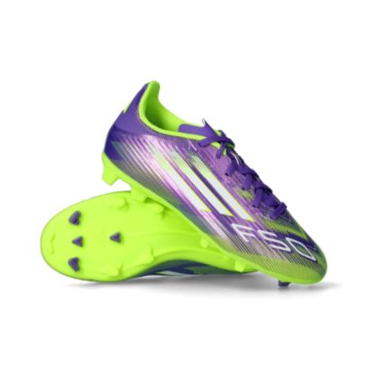 Chaussures de football adidas F50 League FG Violet pour enfant