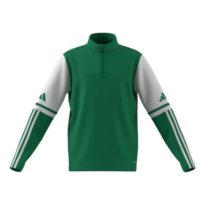 Haut d'entrainement 1/4 Zip adidas Squadra 25 Vert pour enfant