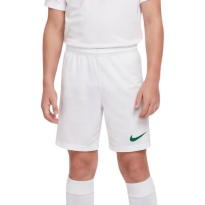 Short Nike Park III Blanc & Vert pour Enfant
