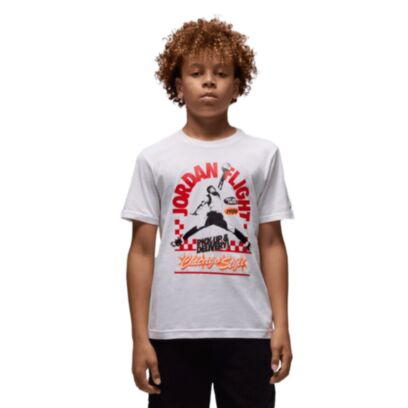 T-shirt Jordan Shop Blanc pour enfant