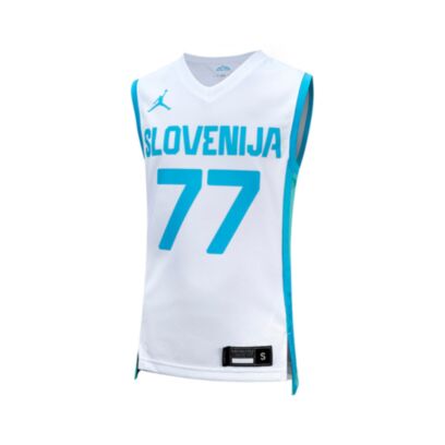Maillot de basket Jordan Slovénie Blanc pour enfant