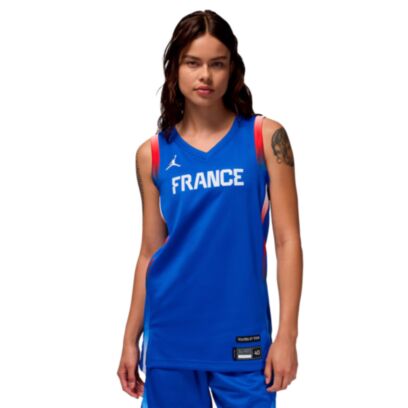 Maillot de basket Jordan France Bleu Royal pour femme