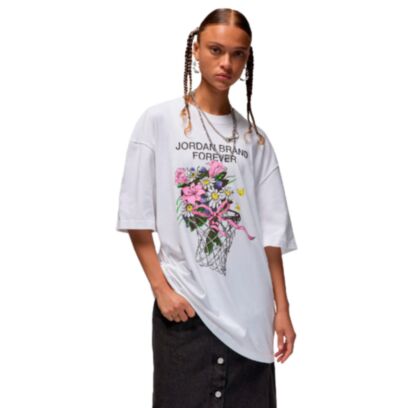T-shirt Jordan Graphic Blanc pour femme