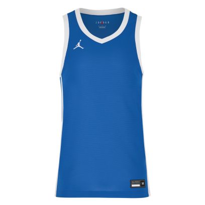 maillot de basket jordan team 25 royal blanc