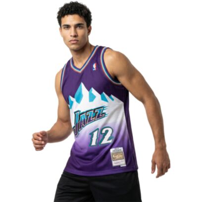 Maillot Mitchell & Ness Utah Jazz Violet pour homme
