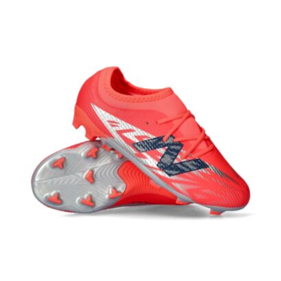 Chaussures de football New Balance Furon V8 Team FG Rouge pour enfant