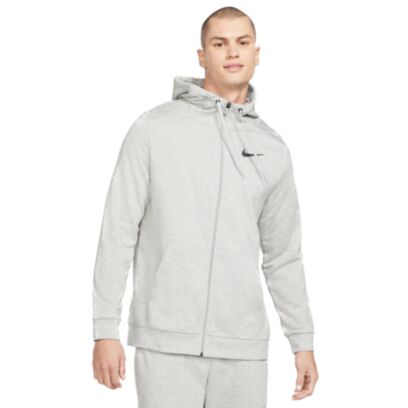 Sweat zippé à capuche de training Nike Dri-FIT Gris pour homme