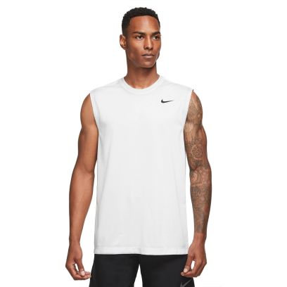 T-shirt de training sans manches Nike Legend Blanc pour Homme