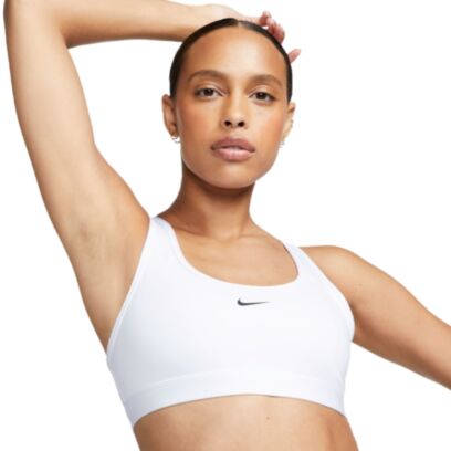 Brassière Nike Swoosh Blanc pour Femme